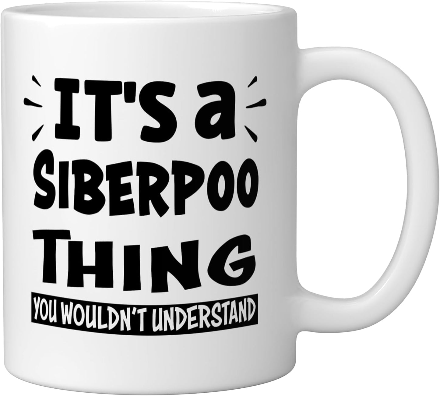 Taza cerámica para amantes de animales Siberpoo