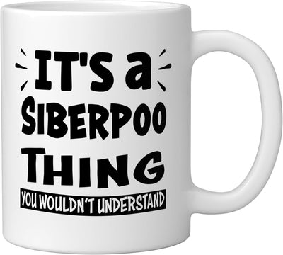Taza cerámica para amantes de animales Siberpoo