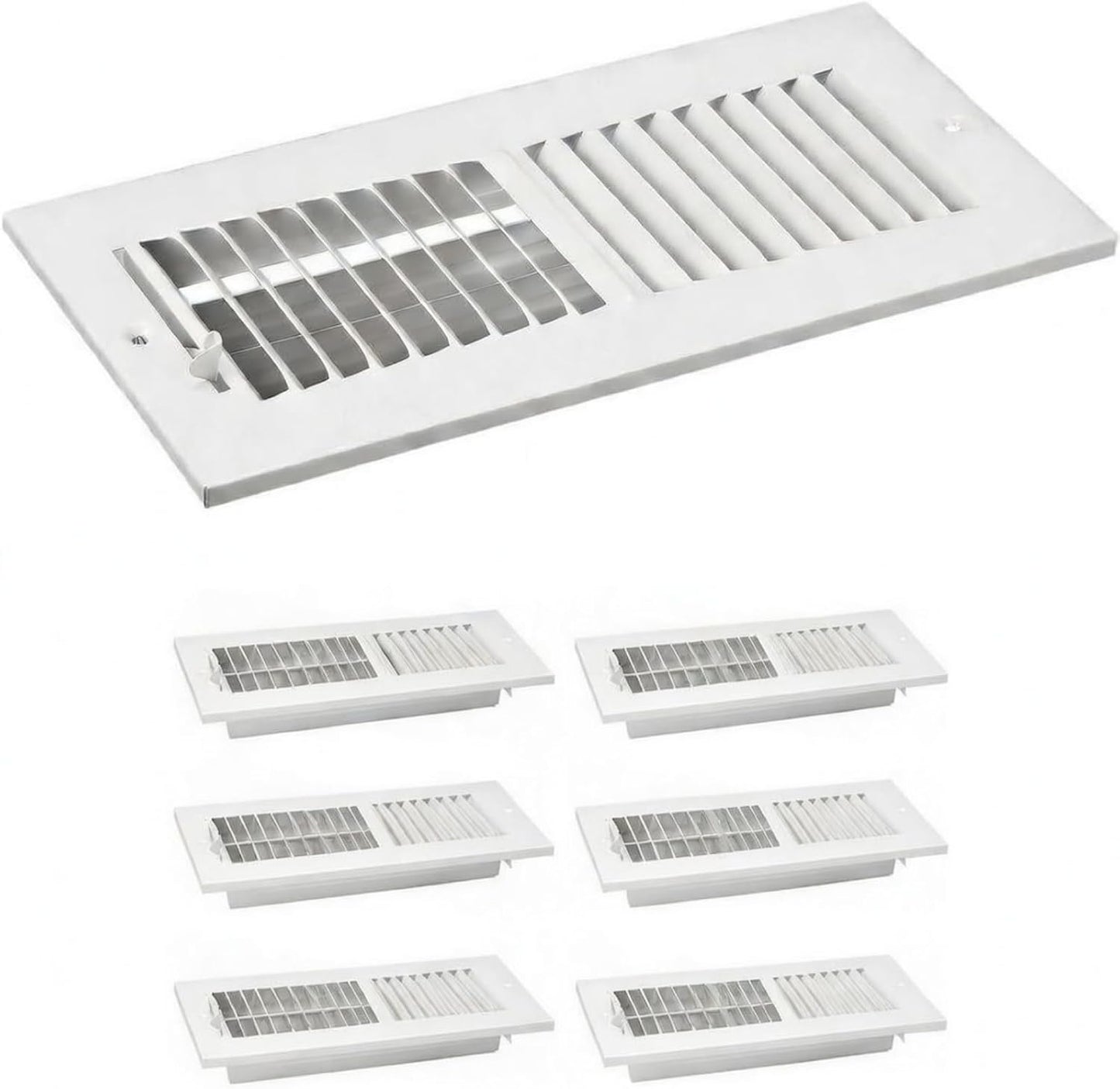 6 Pzas Cubierta Ventilación Techo 12x4pulg Acero