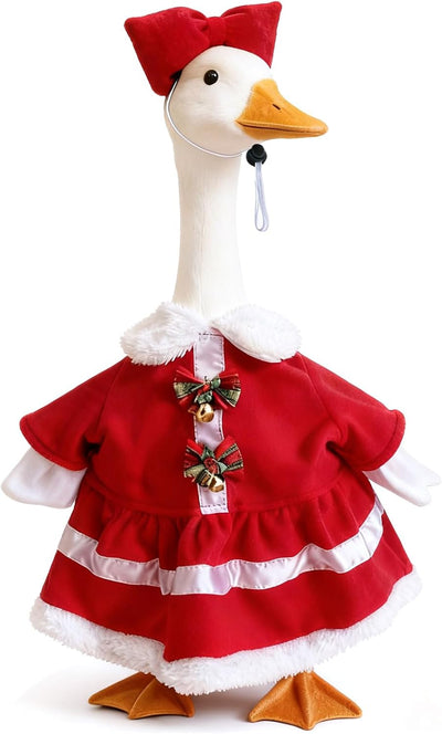 Disfraz ganso Navidad 23pulg terciopelo sombrero campana