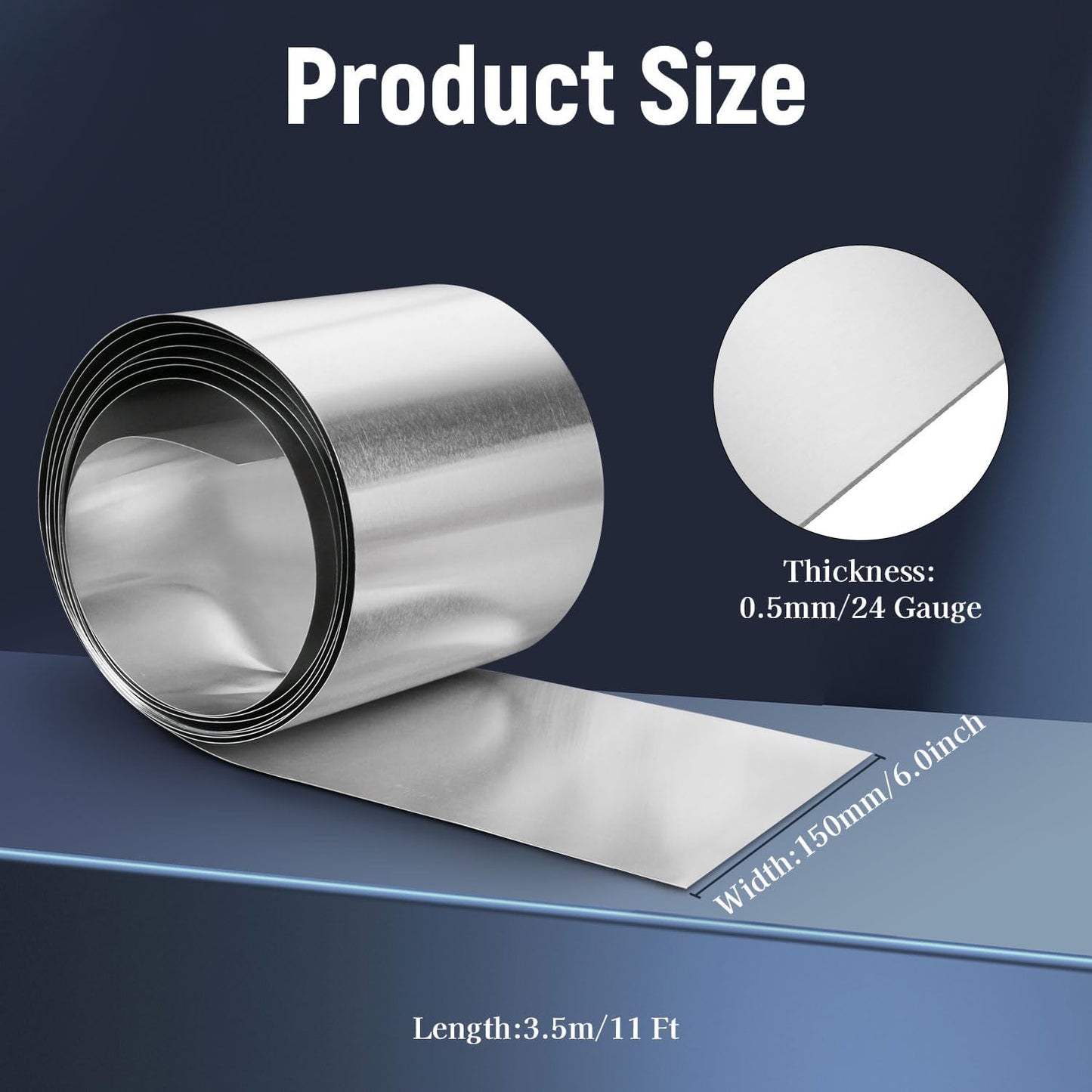 Rollo aluminio intermitente 11x6pulg resistente agua
