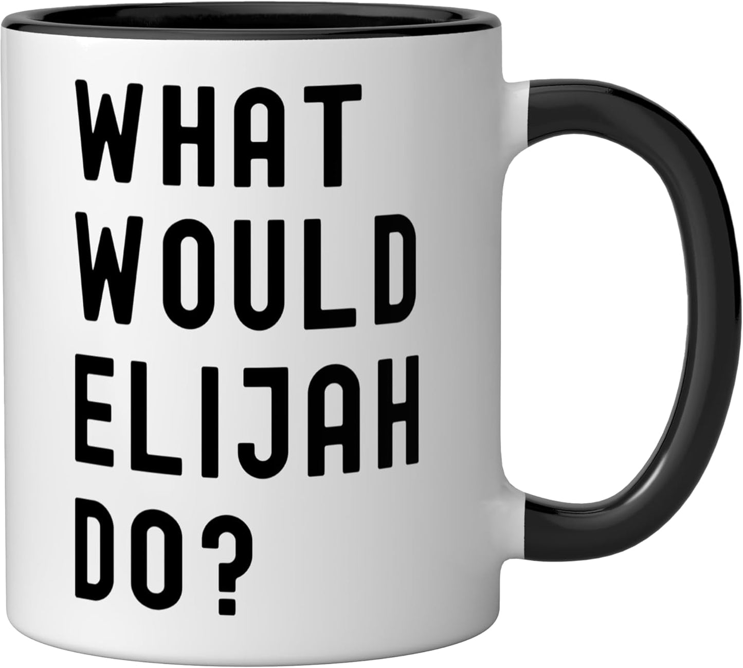 Taza cerámica What Would Elijah Do? Negro/Blanco