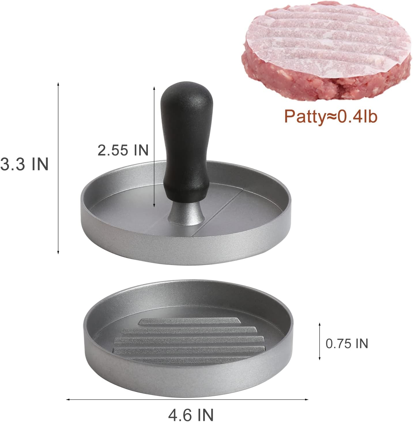 Burger Press 150 Papeles Antiadherentes Encerado para Hamburguesas