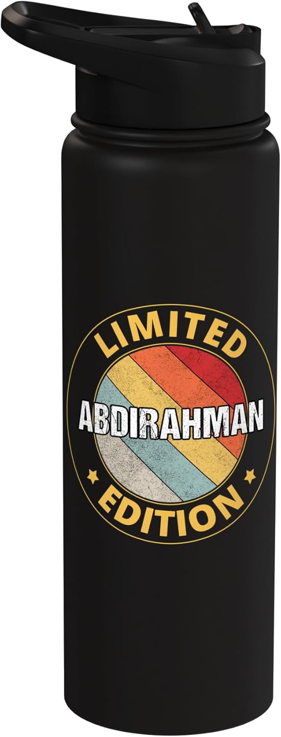 Botella de agua aislada de acero inoxidable Abdirahman