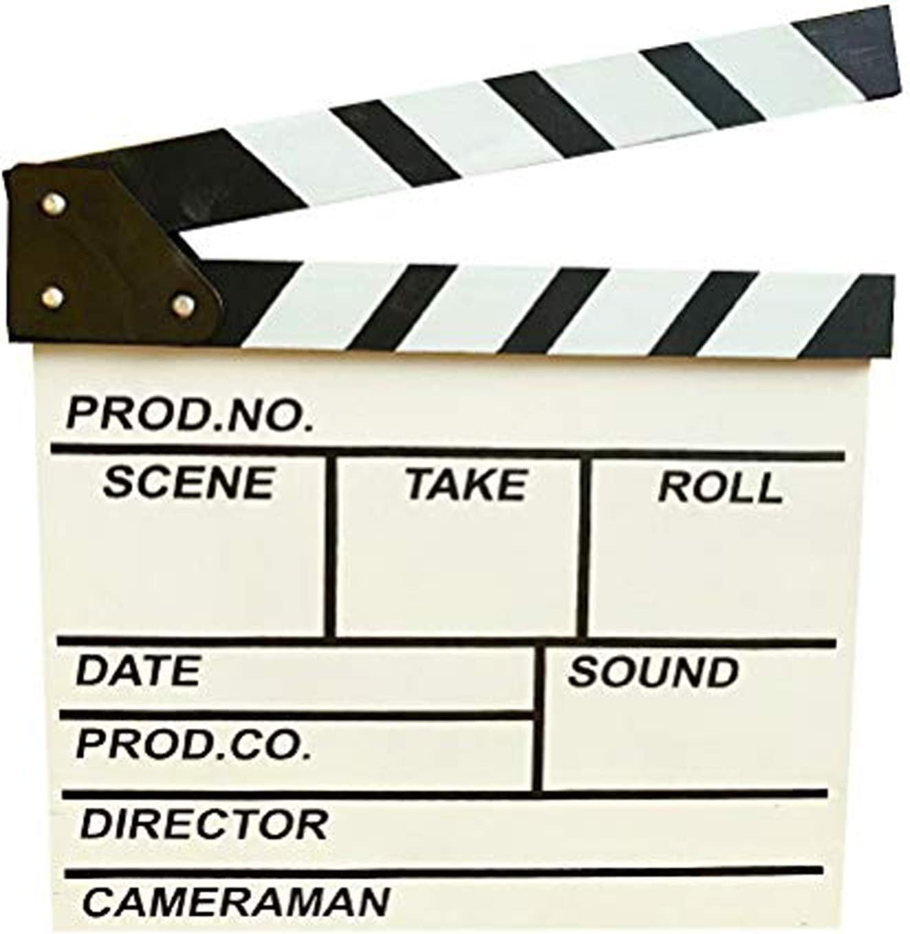 Pizarra Corte Película Clap Board Director Blanco