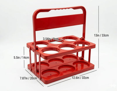 Portabebidas plegable 6 tazas mango cómodo organizador portátil