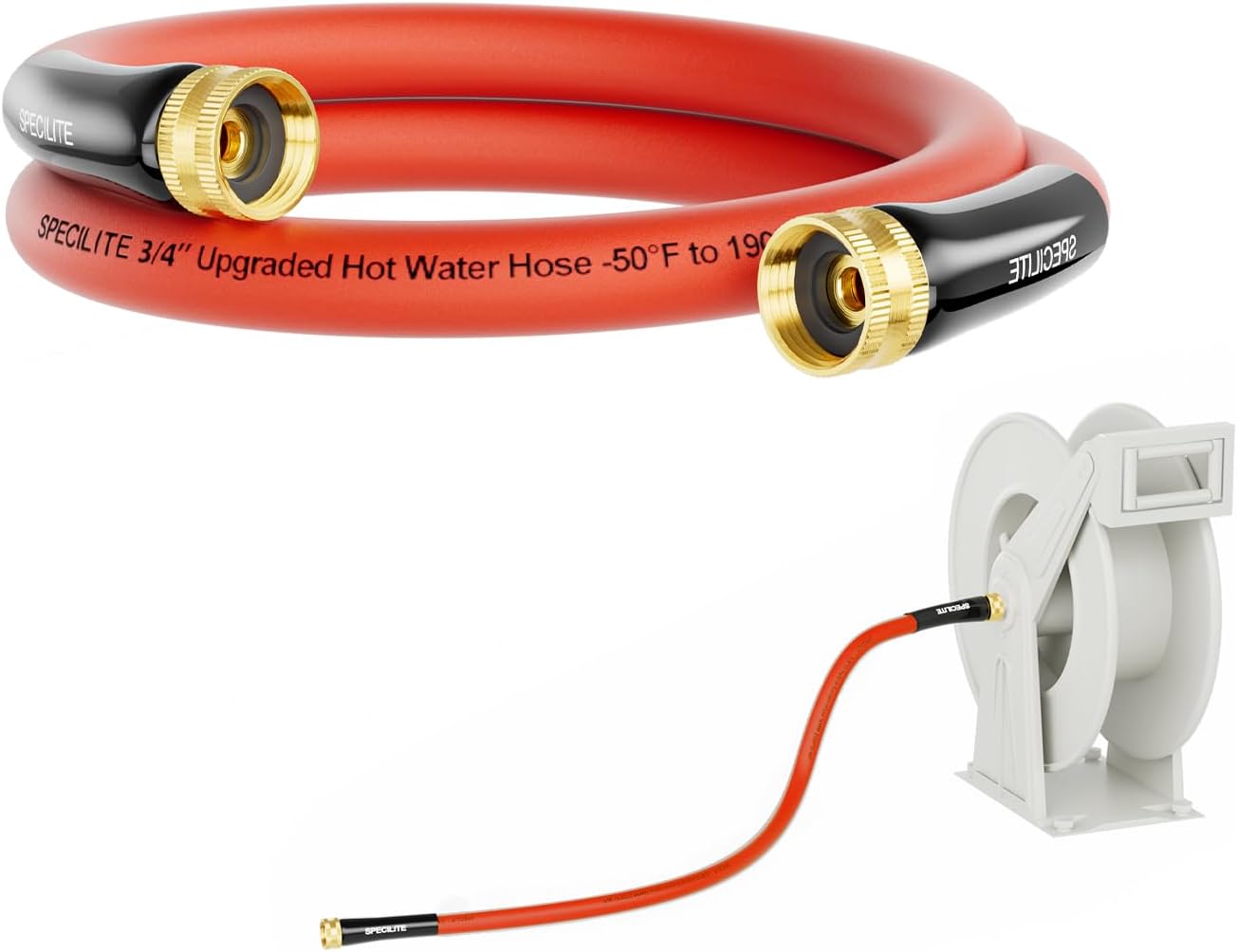 Manguera Líder 3/4pulg hembra a hembra 3ft -50-190F rojo