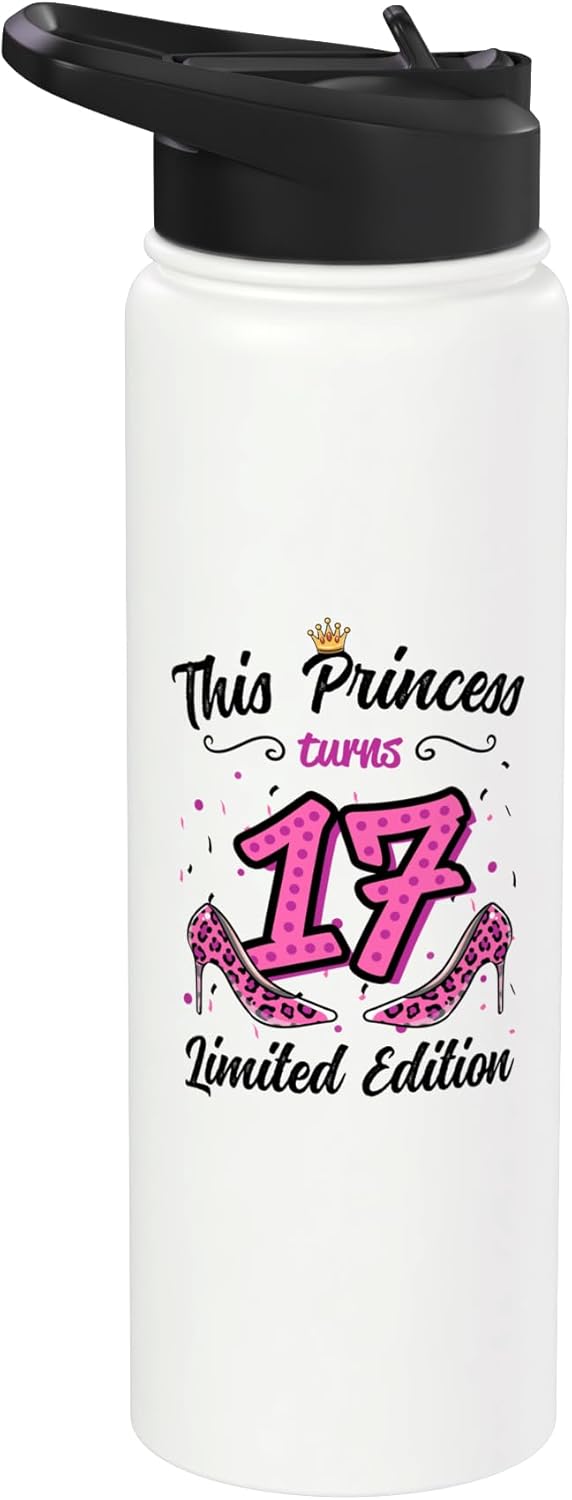 Botella de agua acero inoxidable para cumpleaños 17 años