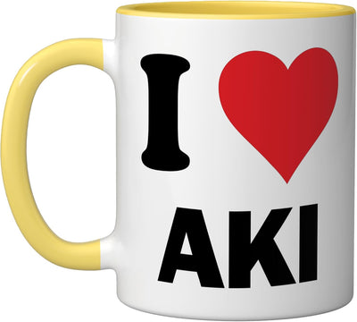 Taza Cerámica Japonesa Aki Yellow/White