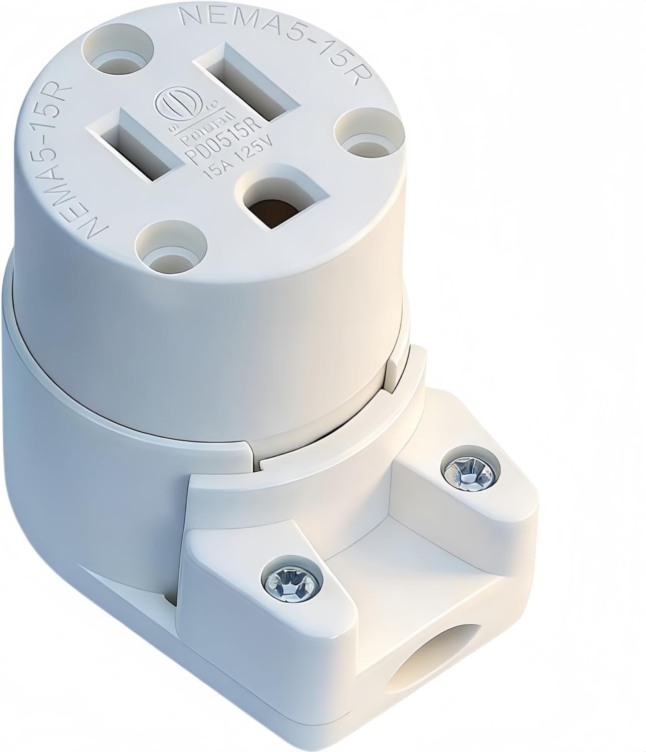 Enchufe hembra NEMA 5-15R 90 grados 15A 125V