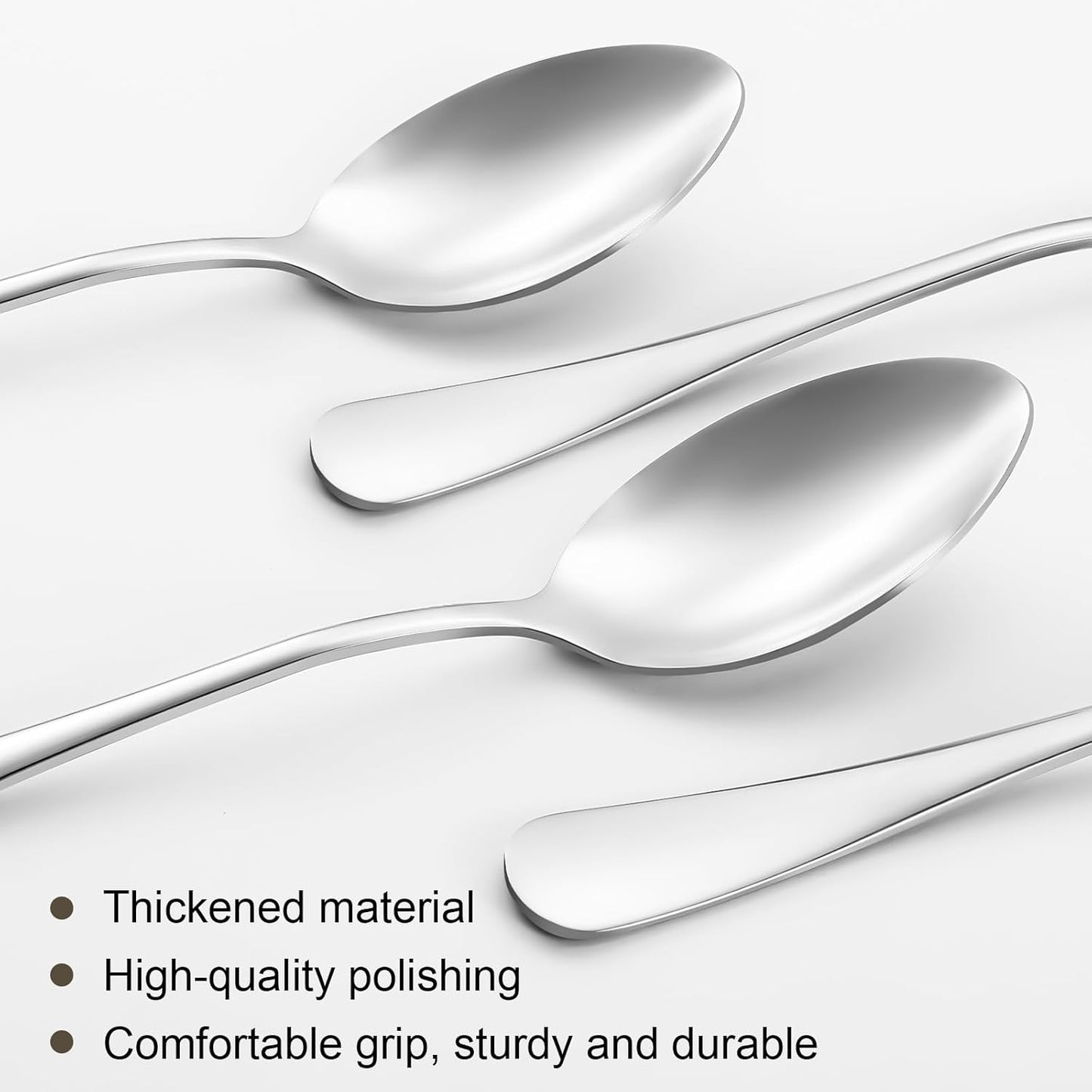 Juego de 8 cucharaditas de acero inoxidable grado alimenticio