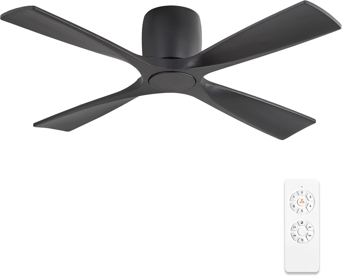 Ventilador techo 48pulg 4 aspas motor CC 6 vel