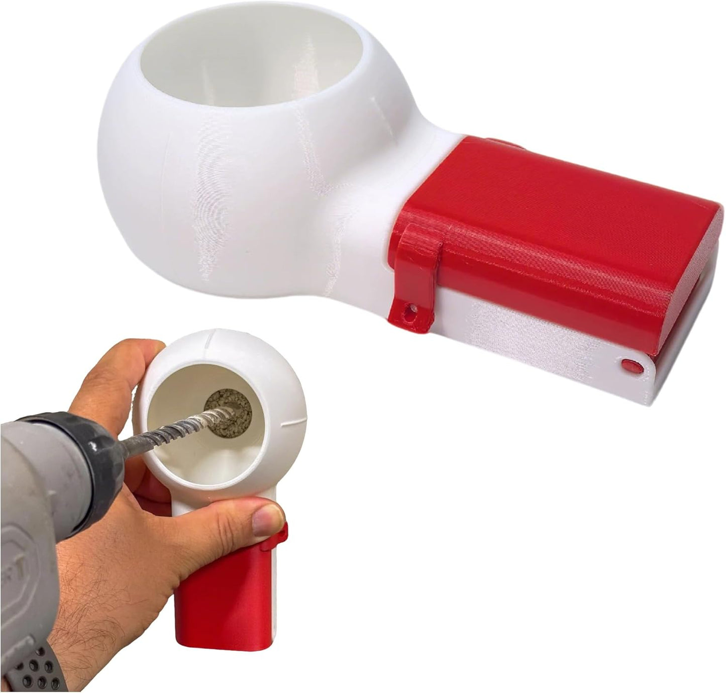 Caja colectora polvo taladro 3D multiuso compatibilidad brocas