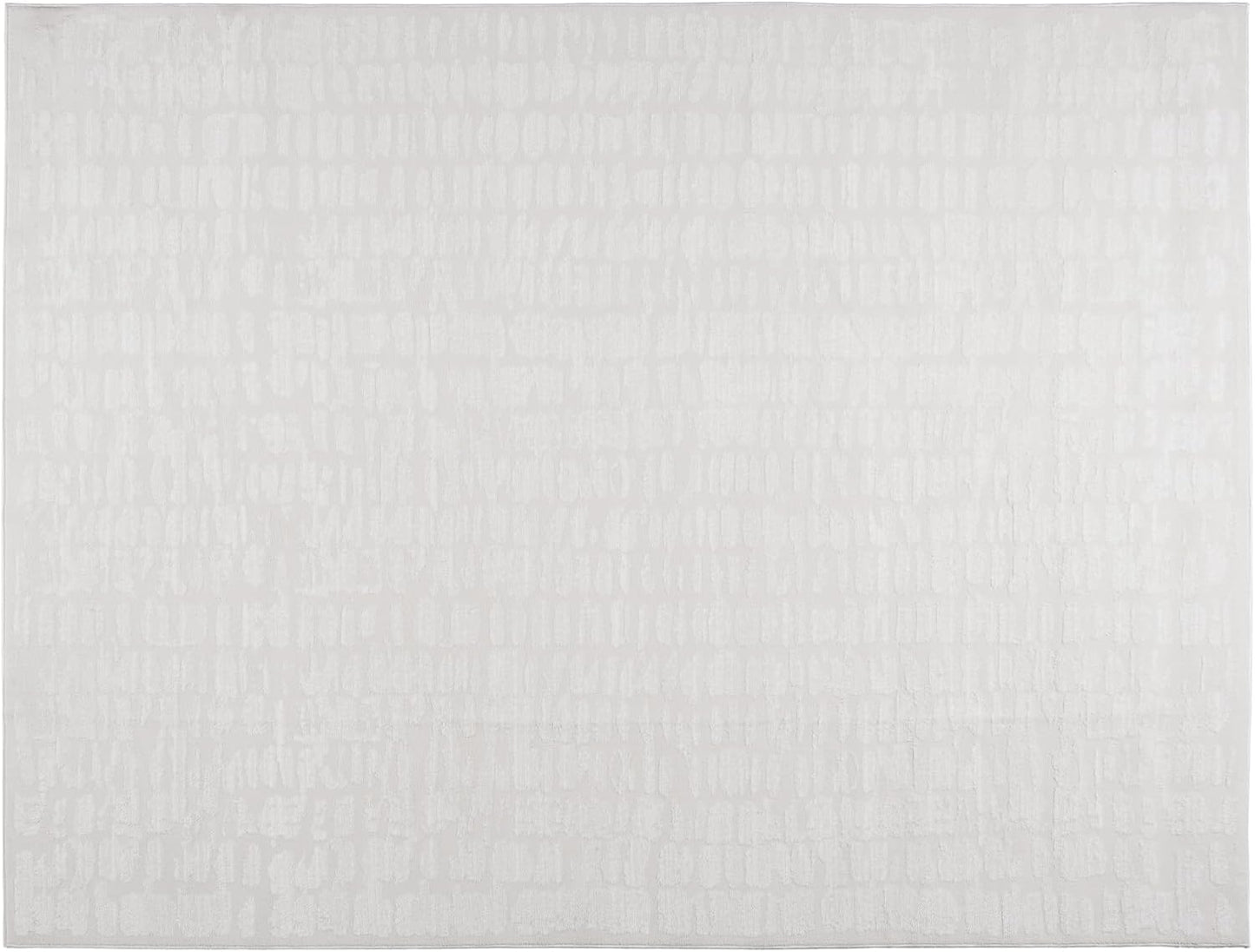 Alfombra sala dormitorio comedor 8x10ft lavable Oeko-TEX marfil