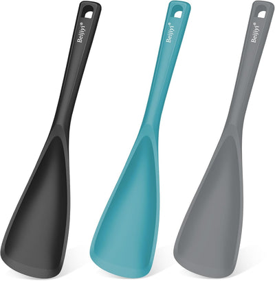 Paquete de 3 cucharas de silicona multifunción para cocina antiadherente sin BPA