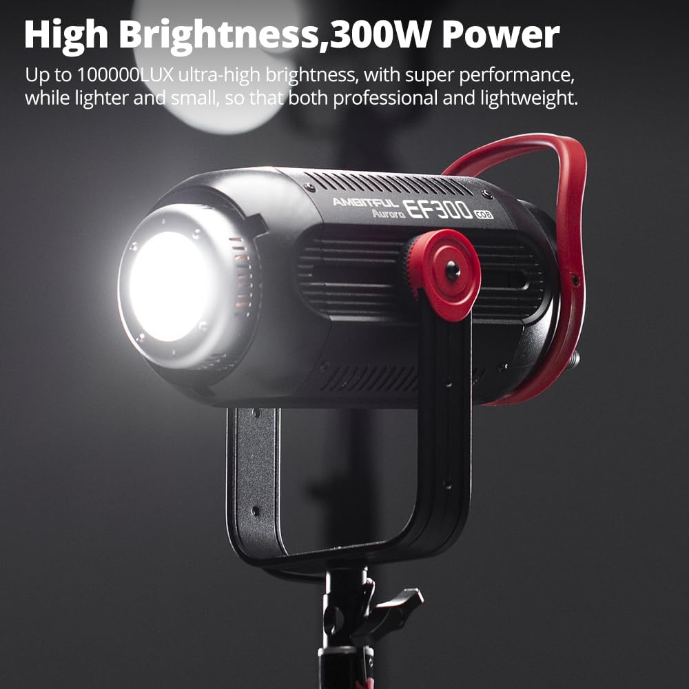 Luz estudio COB 300W 5600K control inalámbrico