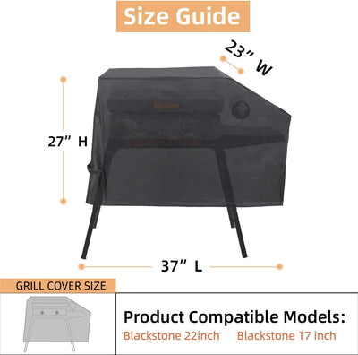 Funda parrilla Blackstone 22pulg resistente agua