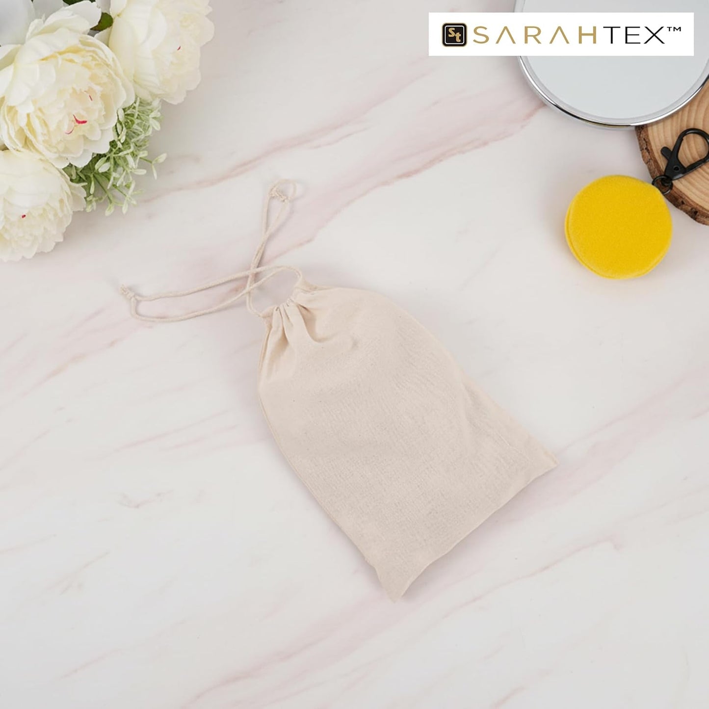 Paquete de 8 bolsas de algodón con cordón reutilizable para regalo y almacenamiento