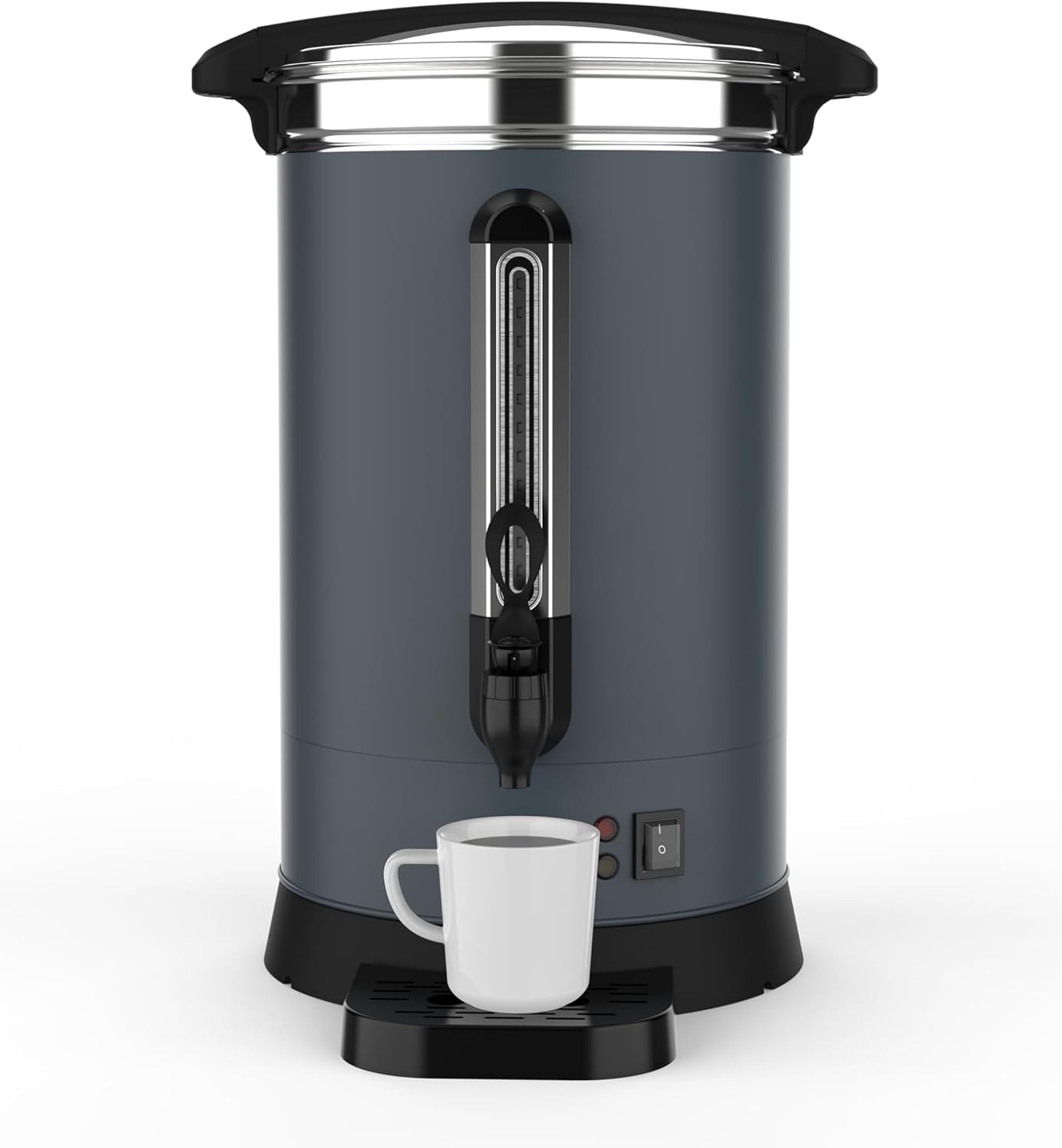 Urna café 80 tazas acero inox 12L dispensador bebidas calientes