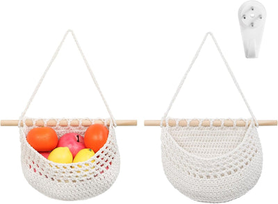Cesta colgante para organizar frutas y verduras 18 x 11 pulgadas