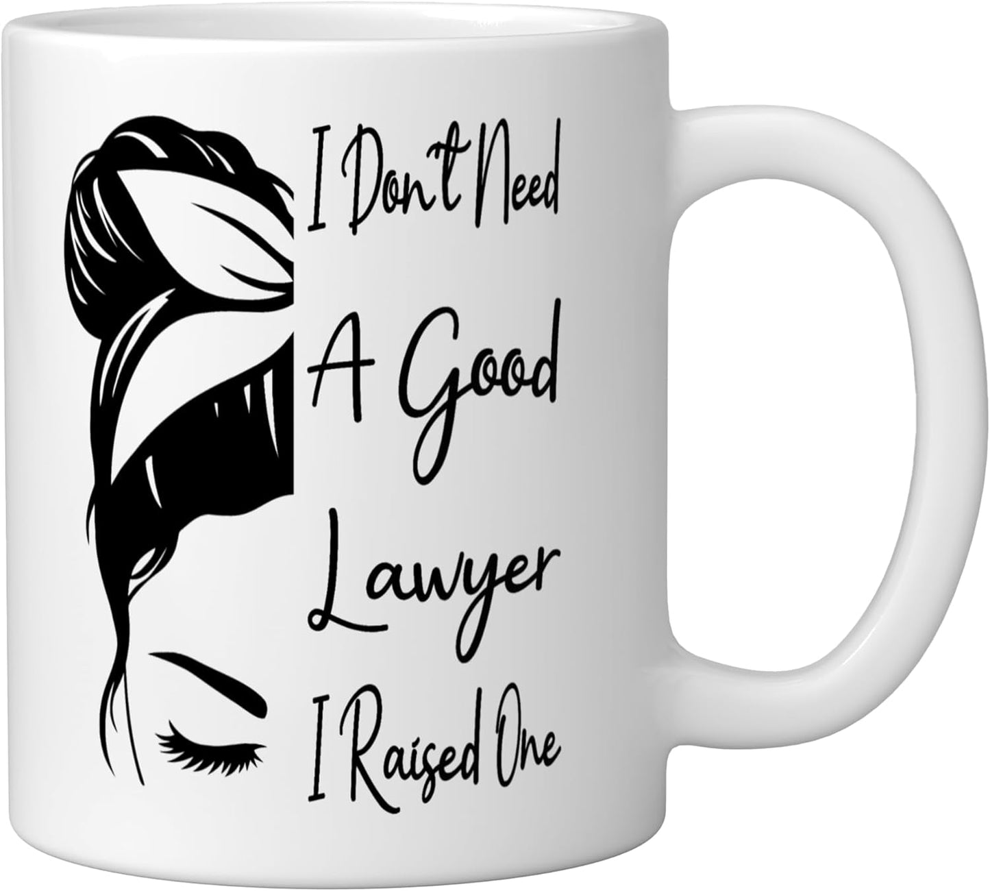 Taza Cerámica Abogado Blanco con Dibujo