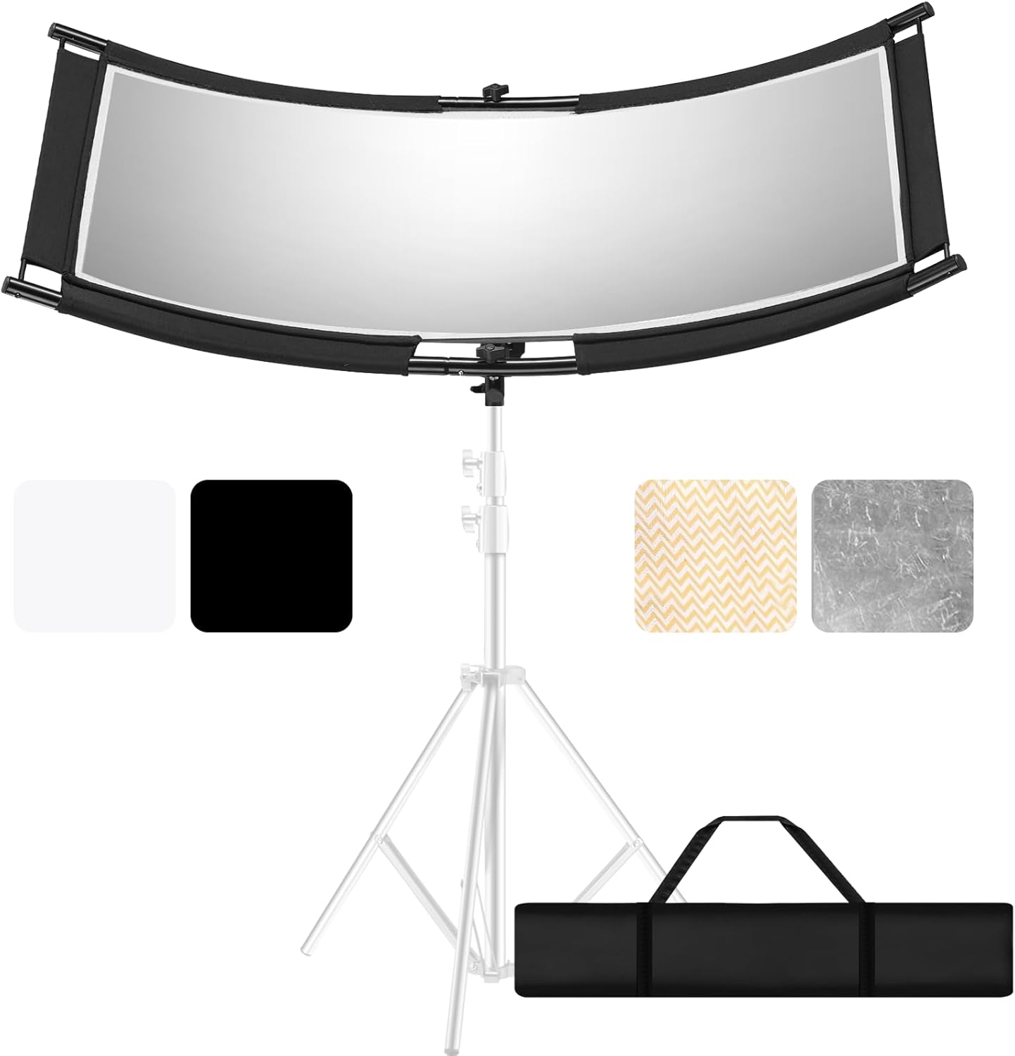 Difusor luz curvado 39x20pulg con bolsa transporte