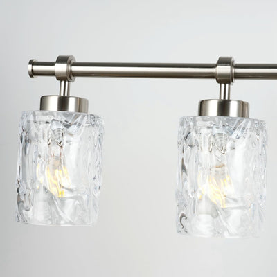 Lámpara tocador 5 luces níquel cepillado 35pulg baño