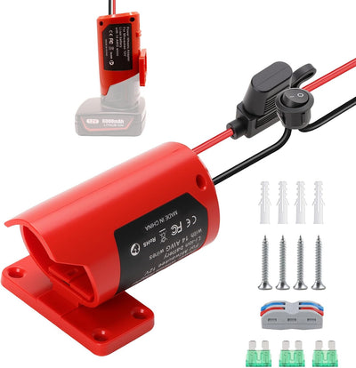 Adaptador coche 12V con fusible interruptor alambre silicona