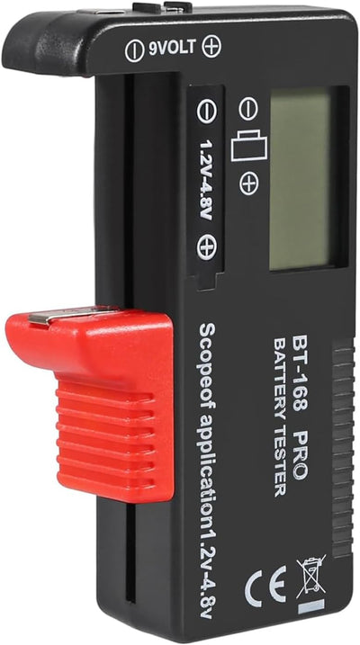 Tester baterías digital para AA AAA 9V 1.5V 3.7V 1.2-4.8V