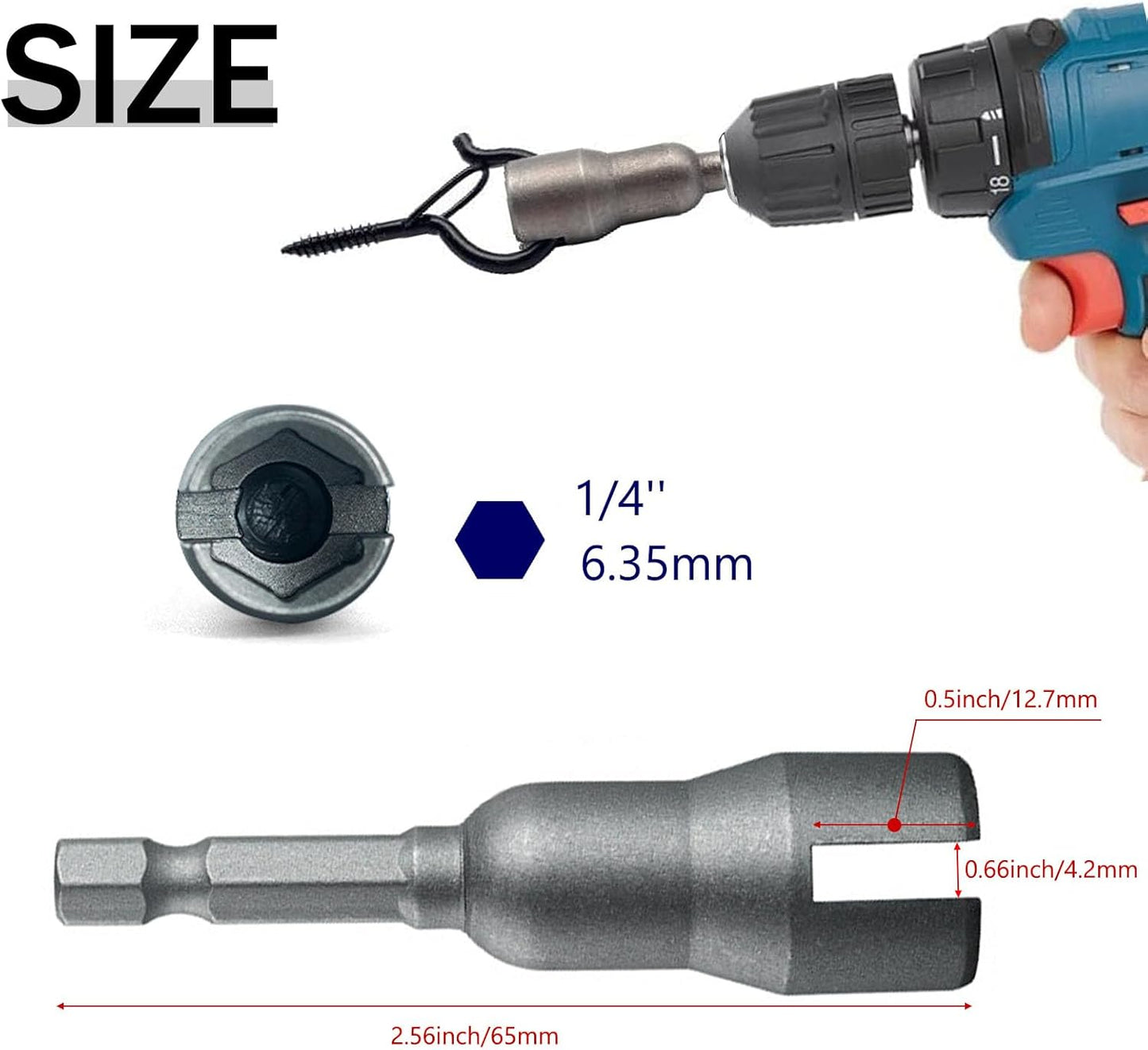 Set 4 llaves de cruz Power Wing para tornillos panel