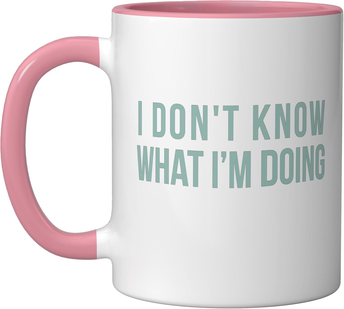 Taza Cerámica Rosa/Blanca