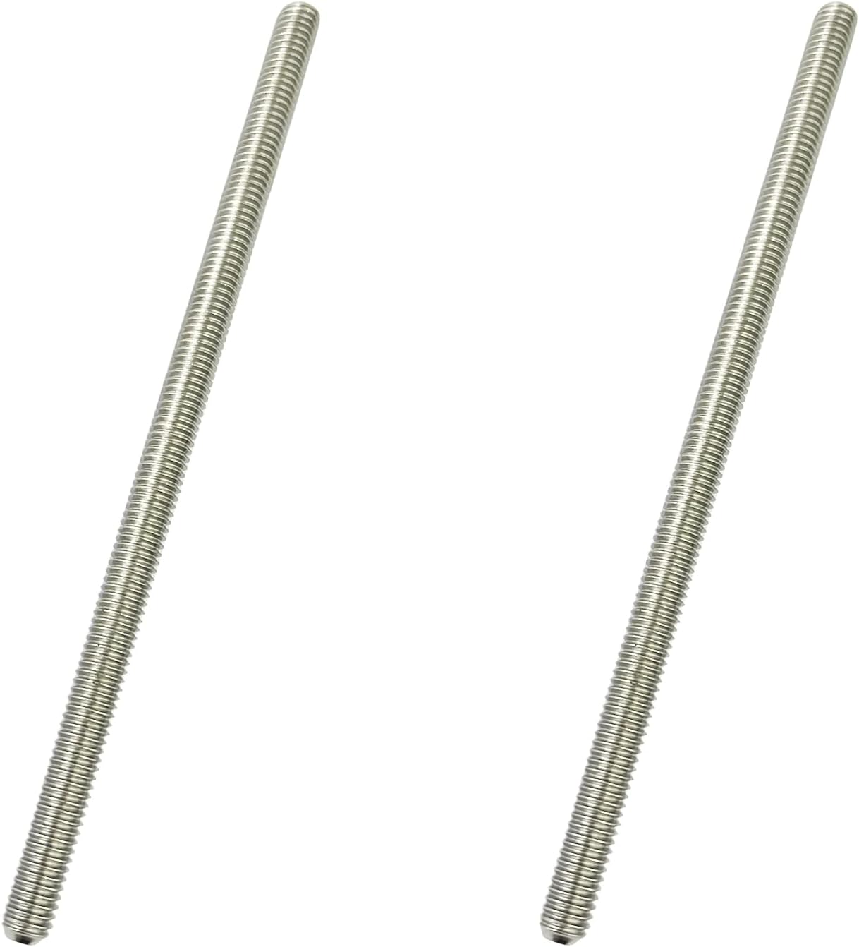 2 Varillas Roscadas M6 x 11.8pulg Acero Inox 304