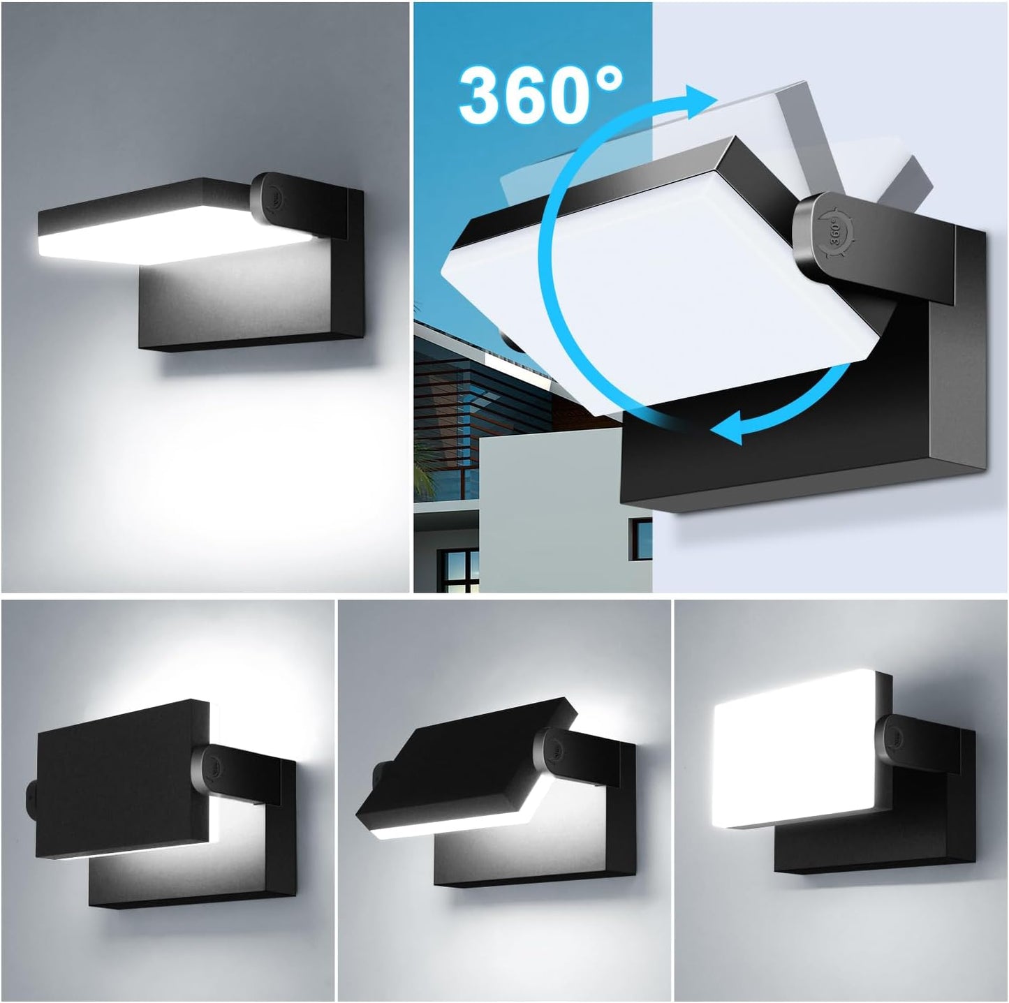 Luz exterior LED 60W 5000K IP65 para garaje bodega porche