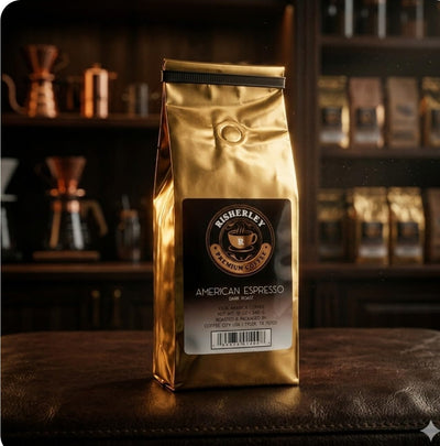 Café molido RISHERLEY tostado oscuro mezcla arábica y Robusta