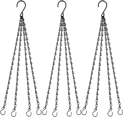 Cadenas colgantes 21pulg 4 correas para macetas y ganchos jardín