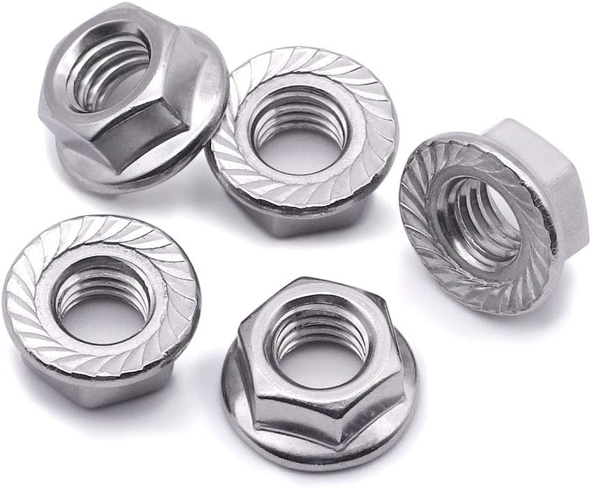 Tuercas dentadas M8 UNF acero inox 304 pack 25