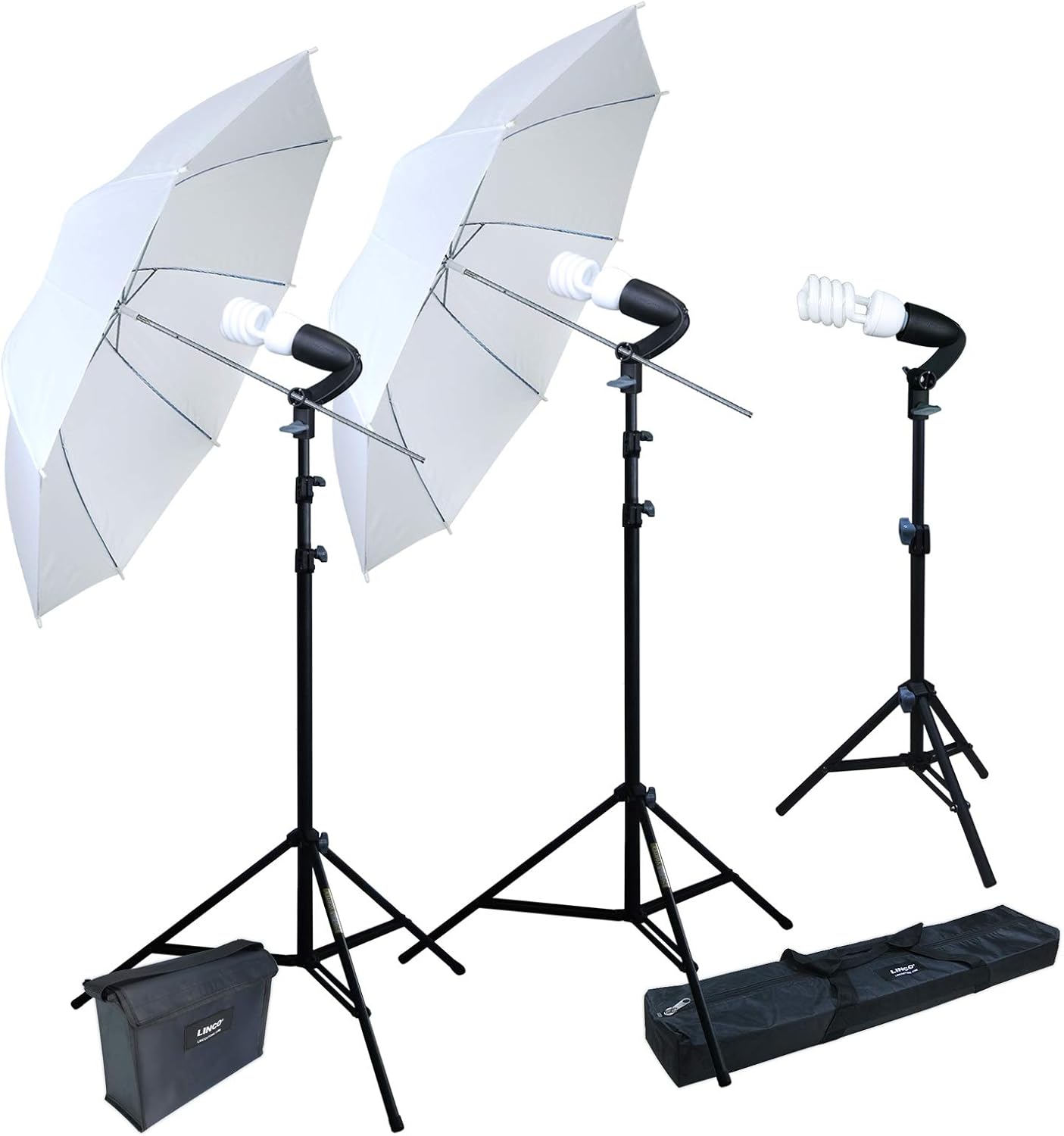 Kit paraguas luz estudio 600W iluminación continua