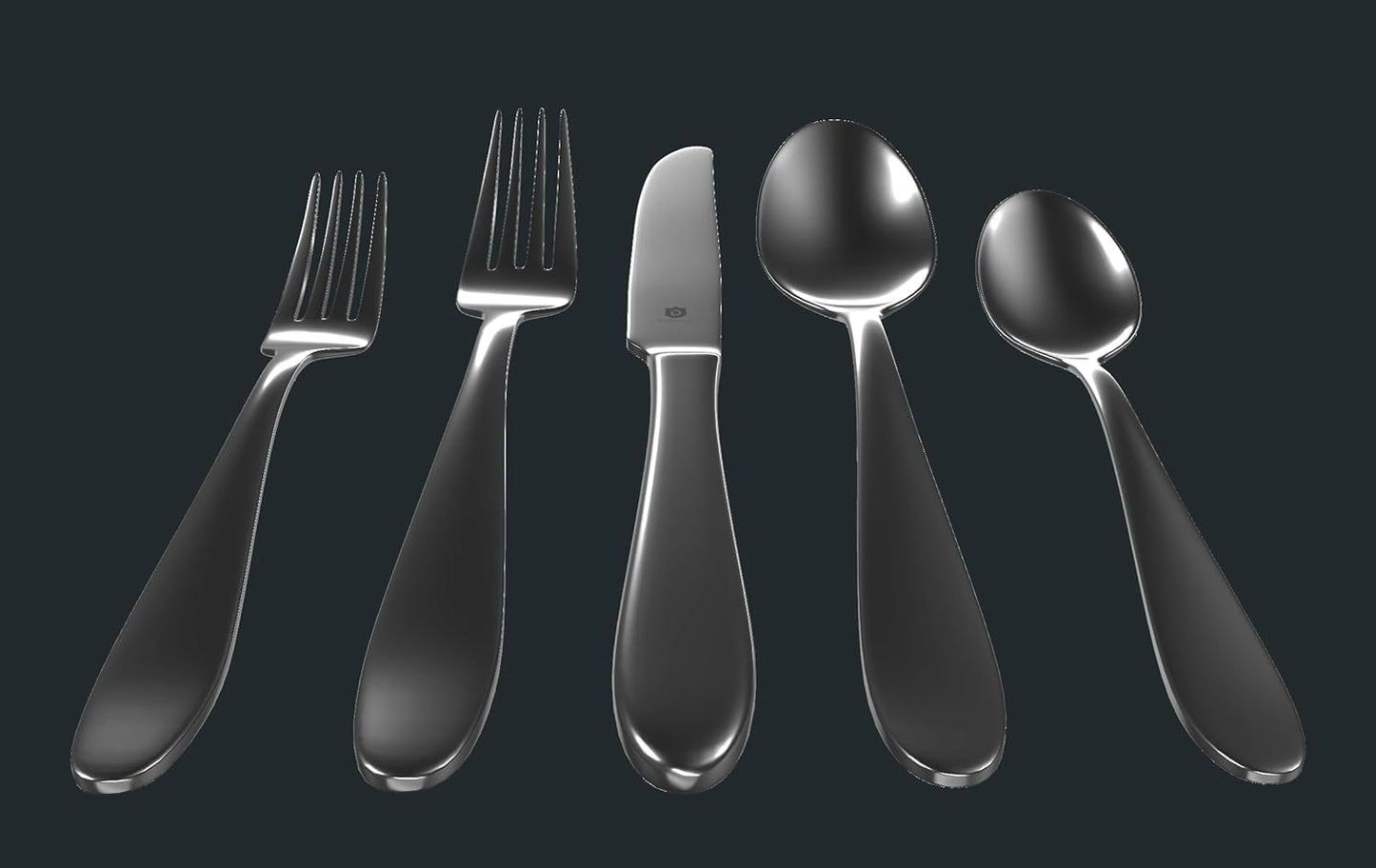Set 40 Pzas Cubiertos Acero Inox 18/10 Cepillado