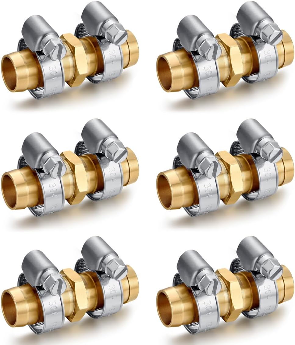 Conector reparación manguera jardín 5/8pulg set 6