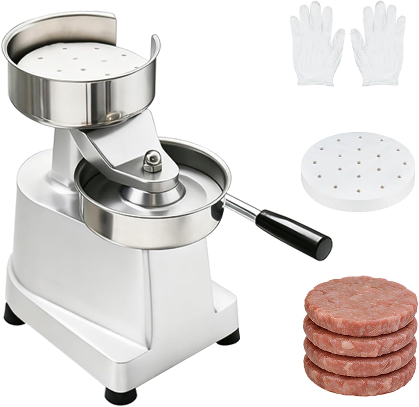 Máquina hamburguesas acero inox 5pulg 1000 papeles