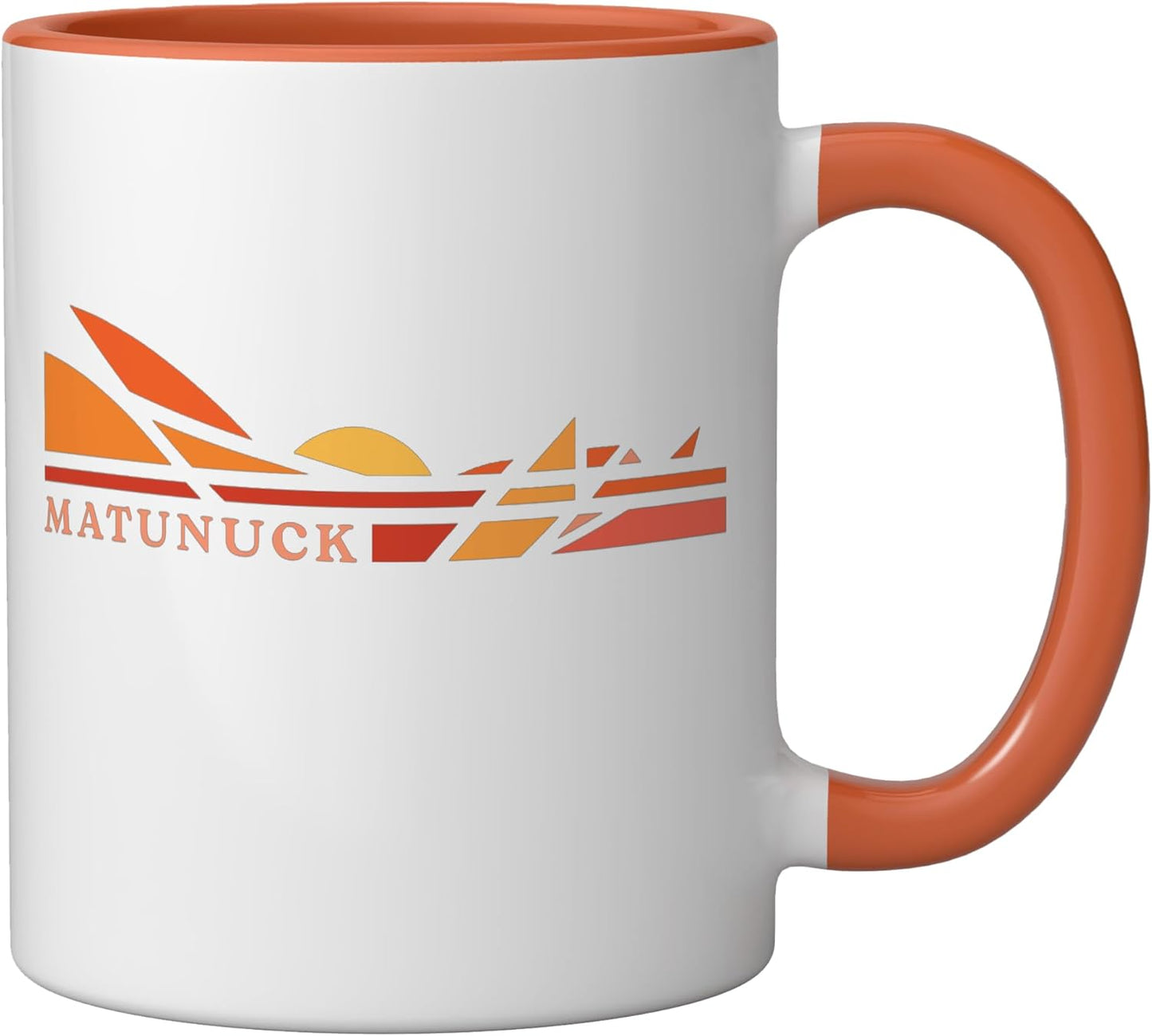 Taza cerámica Matunuck Rhode Island Lifestyle naranja/blanca