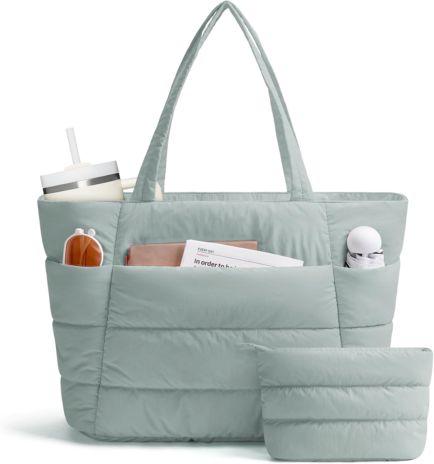 Bolsa de mano acolchada para mujer trabajo viaje gimnasio