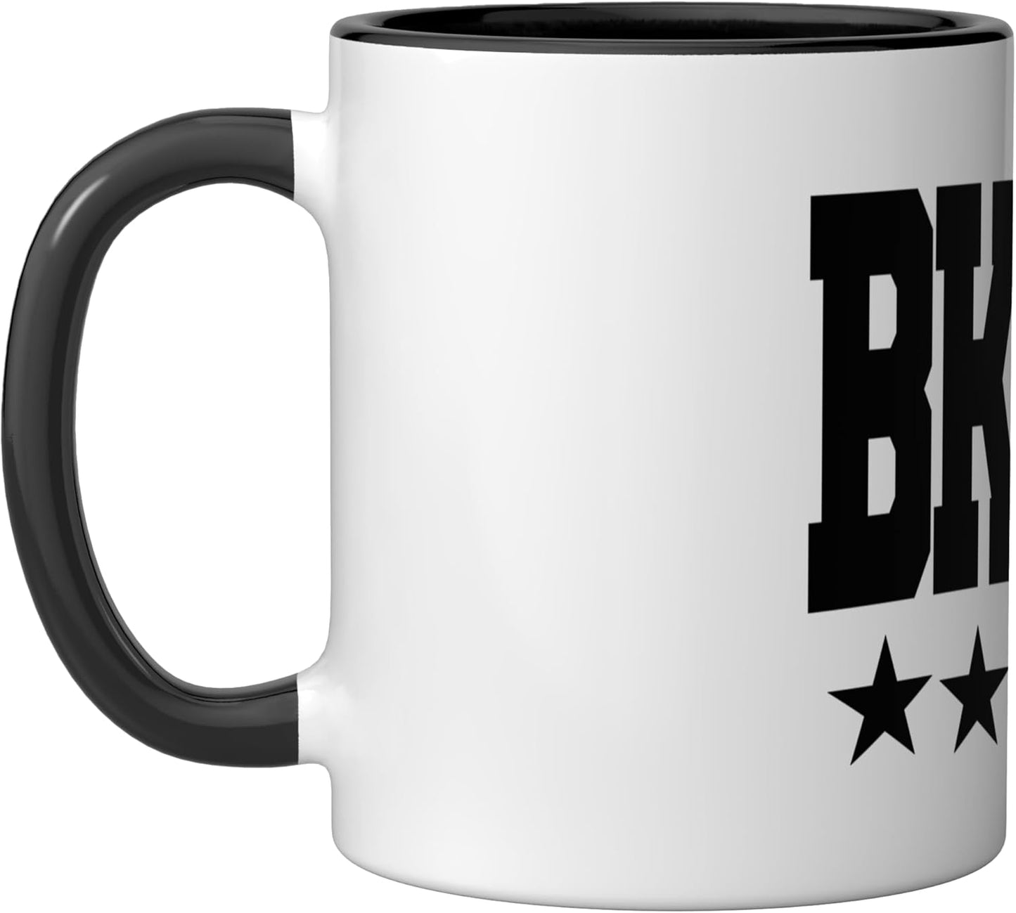 Taza Cerámica Diseño BKLYN Negro/Blanco