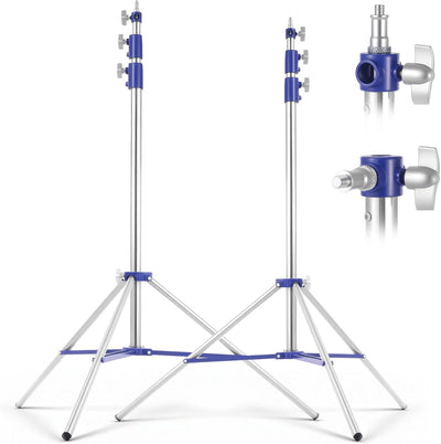 Soporte luz foto 126pulg set 2 trípode ajustable LED anillo