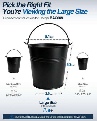 Bote grasa reemplazo Traeger Pit Boss Z Grills 2 Pzas