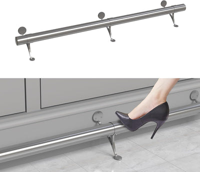 Kit riel pie barra 4-8ft acero inox completo