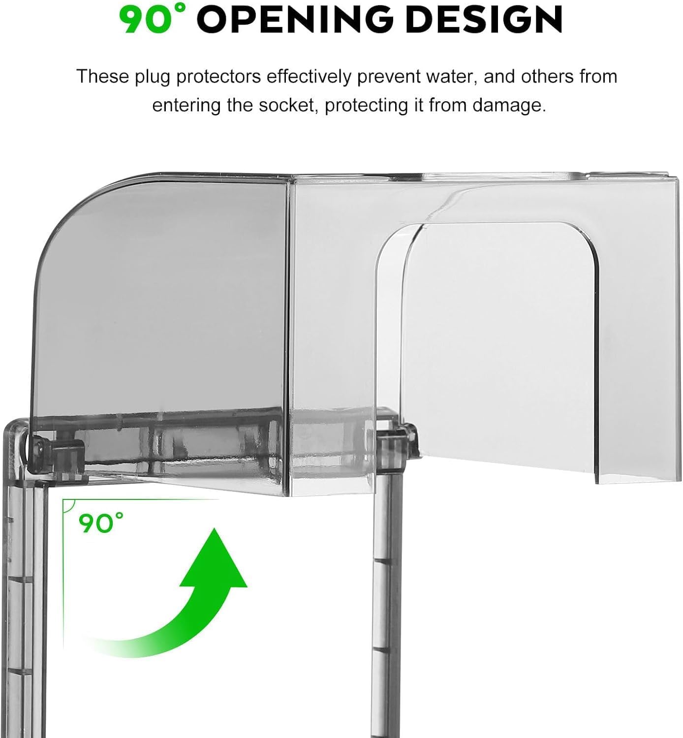 Cubiertas tomacorrientes resistente intemperie transparente baño