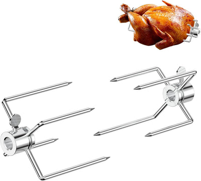 Tenedores asador acero inox comp 1/2 y 3/8 pulg