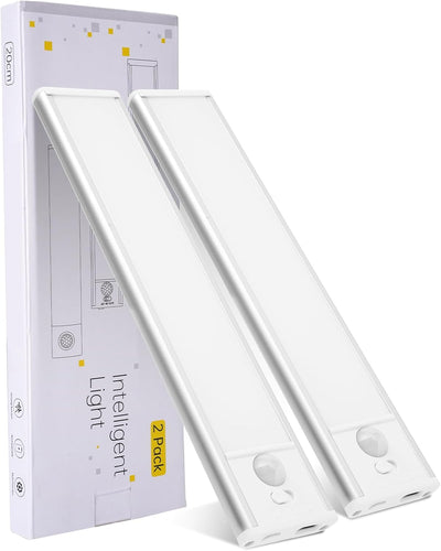 Luz gabinete 8pulg recargable sensor movimiento 3 temperaturas