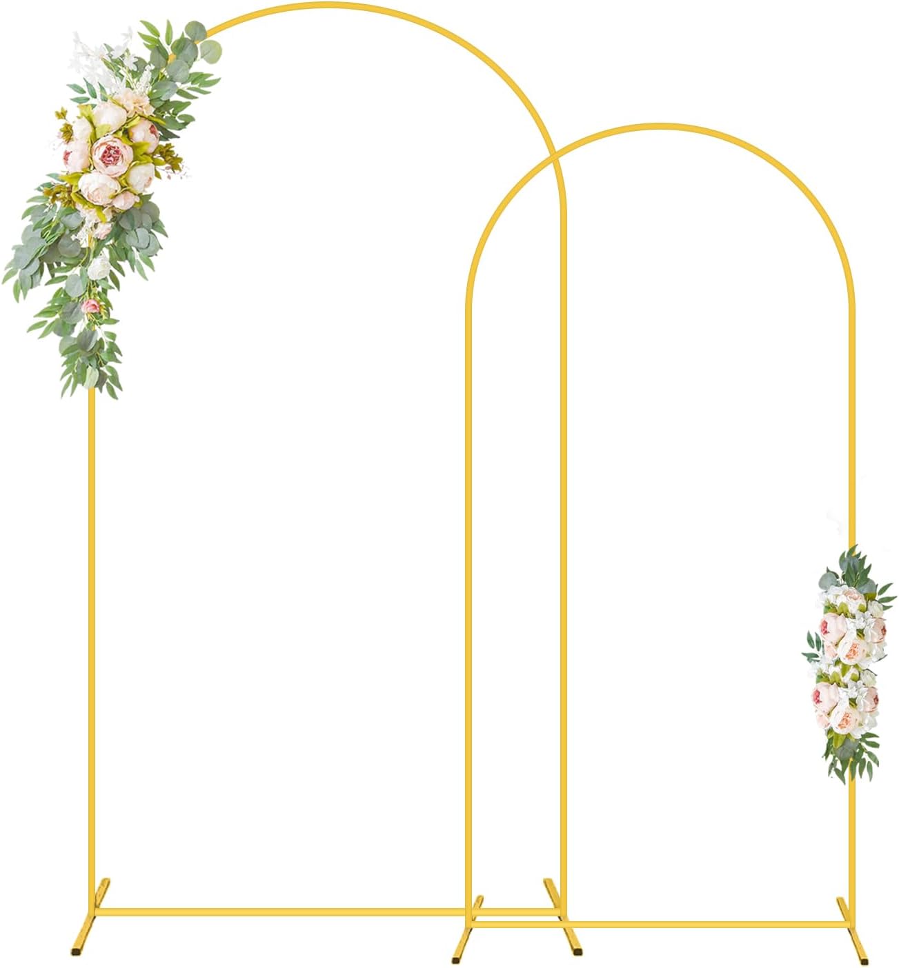 2 Pzas Soporte Arco Boda 6 y 7.2ft Dorado